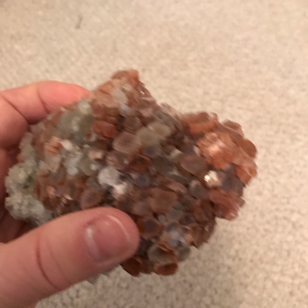 Crystal and unpolished geode see pics